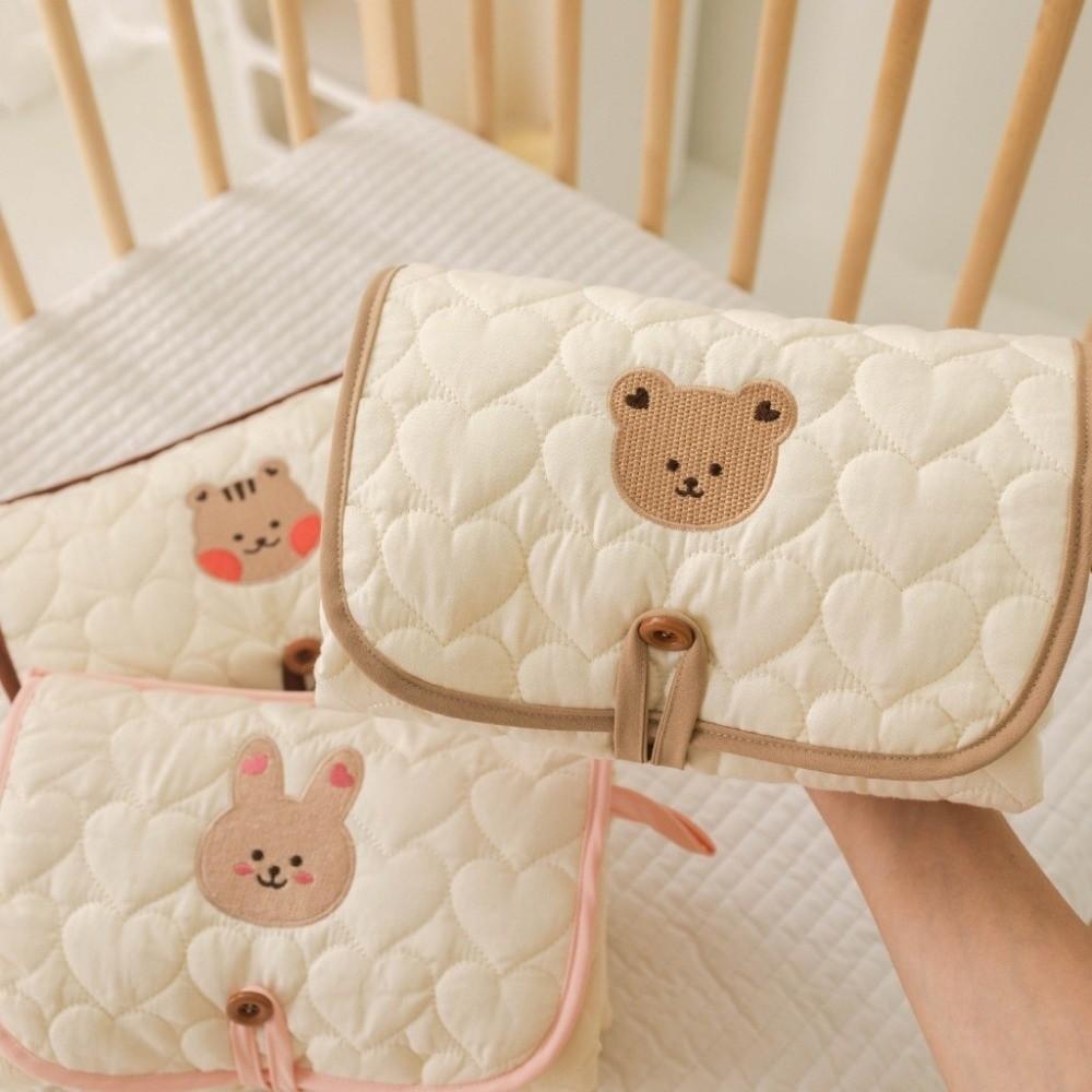 Multifunctional Baby Changing Pad Bear Folding Diaper Changing Cover  Infant Care Products