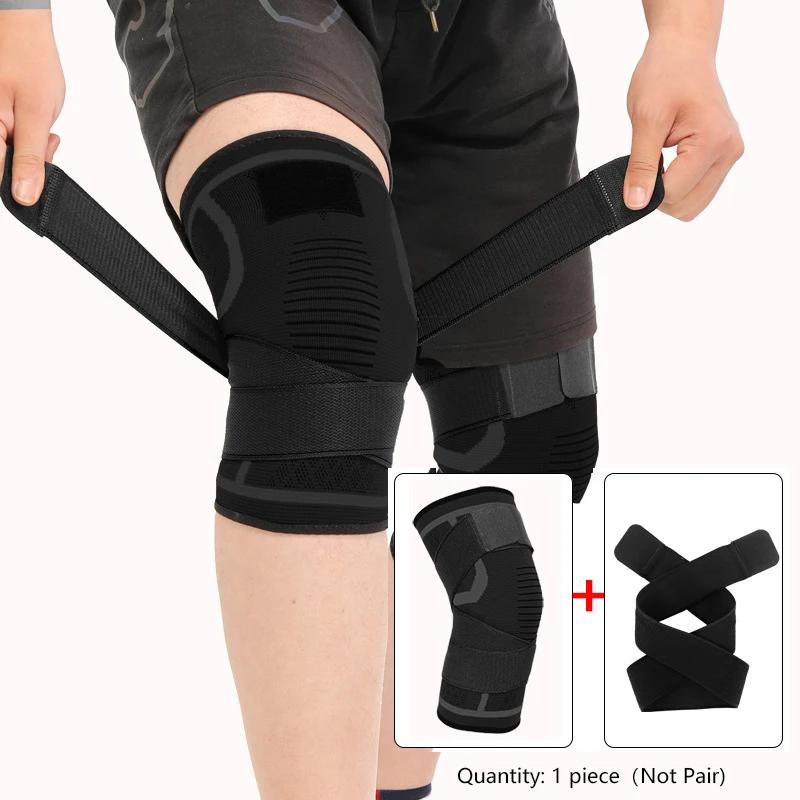 1 Piece Knee Pad, Nylon Sport Knee Brace , Running, Fitness, Weightlifting, Cycling, Basketball, Outdoor, Knee Joint Compression
