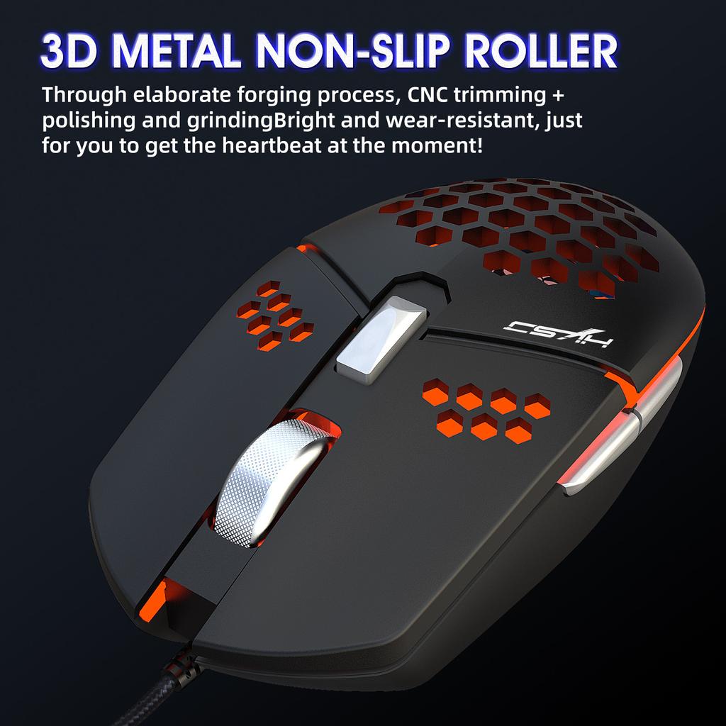 Buy [Sude] J400 New Fan Cooling Game USB Wired 8000DPI Adjustable ...