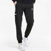 Puma Logo Patch Embroidery Elastic Waist Tapered Knit Joggers Men Bottoms Black 533206-01
