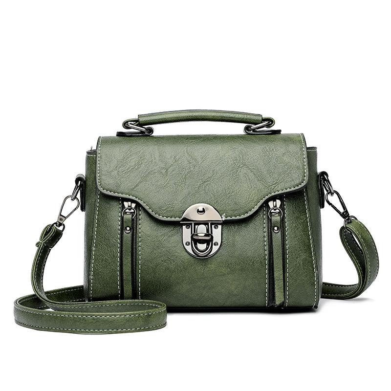 Women  Handbag New PU Leather Fashion Lock Design Large Capacity Shoulder Bag Female Crossbody Bag