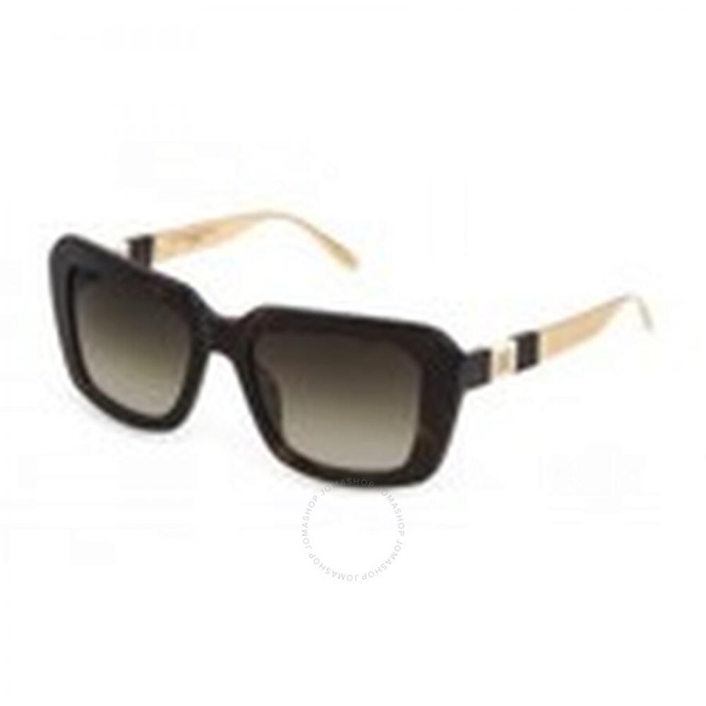 

Carolina Herrera Коричневые прямоугольные женские солнцезащитные очки SHN619M 01GR 53