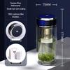 Wanxiang Silver Ion Double-Layer Antibacterial Glass Tea Cup