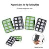 Waterproof Magnetic Fishing Hook & Lure Storage Box with 8 Compartments
