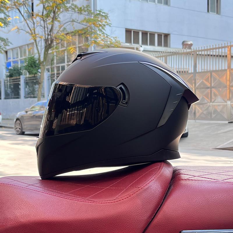 Motorcycle Helmet Casco Motorbike Capacete Seasons Street Touring Motorcycle Helmet RED Black Adult DOT