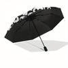 1pc Skulls Pattern Umbrella with Plastic Handle,Suitable for All Seasons Home Travel Outdoor UmbrellaB1834