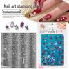 Nail Art Stamping Template - XY-DS Series, 12 New Square Styles