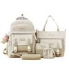 Primary School Girls Junior High School Students High School Students College Students Male Backpack Five Piece Backpack
