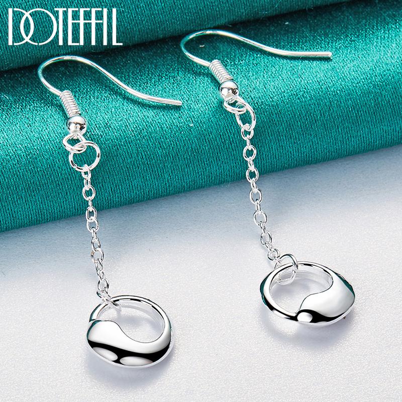 Fashion Pendant Earrings Gift Silver Beautiful Jewelry