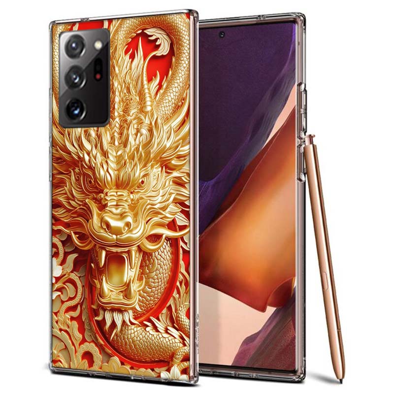 

Golden Holy Dragon Phone Case for Samsung A55 A35 A25 A15 A07 A05S A16 A17 A26 A36 A37 A56 A57 Galaxy Note 20 10 A50S A71 A51 A3 Samsung A21