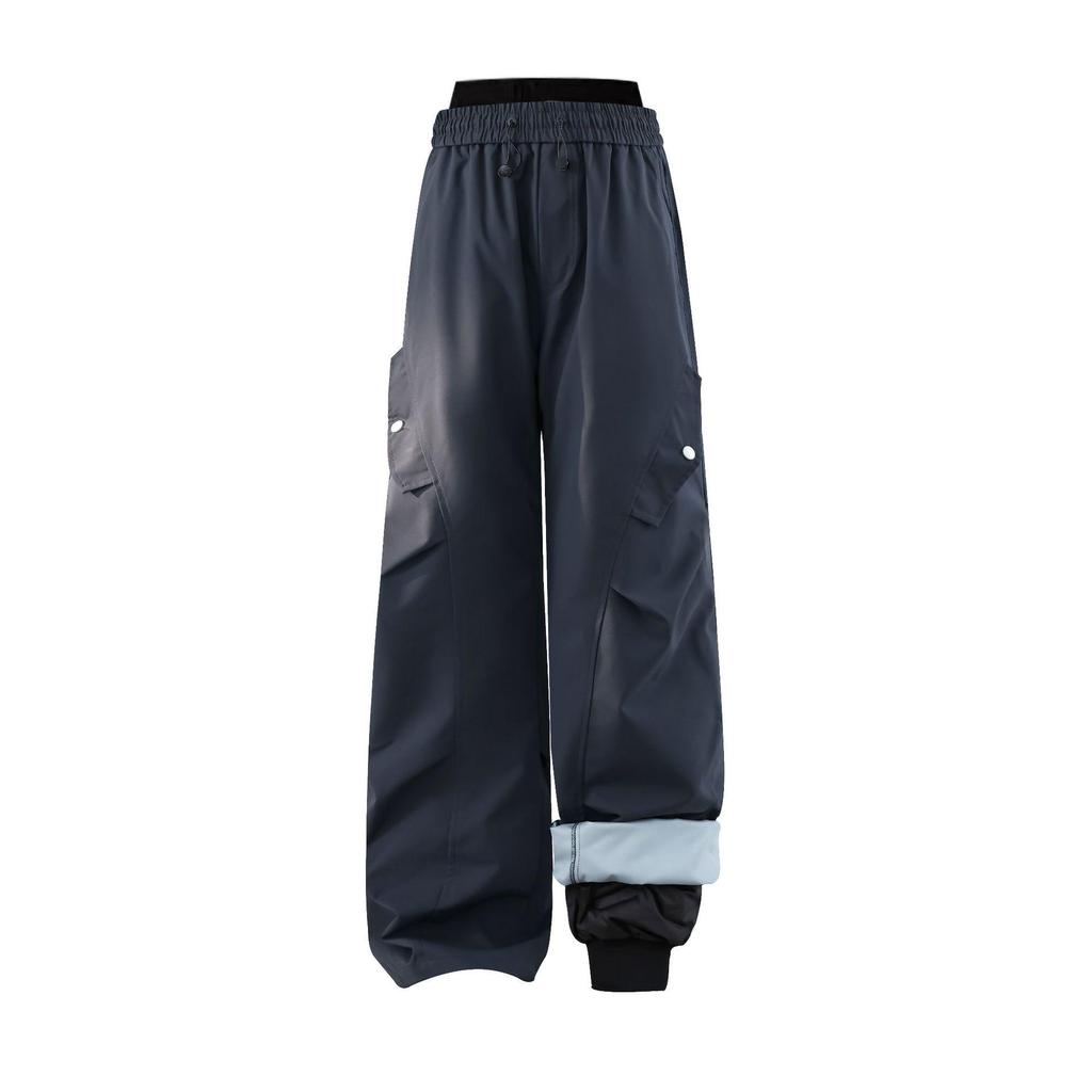Pantaloni da Sci Soft Shell Impermeabili Antivento Unisex per Primavera/Autunno - Gamba Dritta Alpinismo Outdoor
