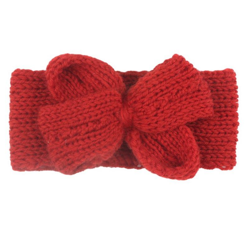 New Popular Hair Cap, Children's Cute Knitted Bow Headband, Fashionable European and American Baby Autumn and Winter Hair Accessories