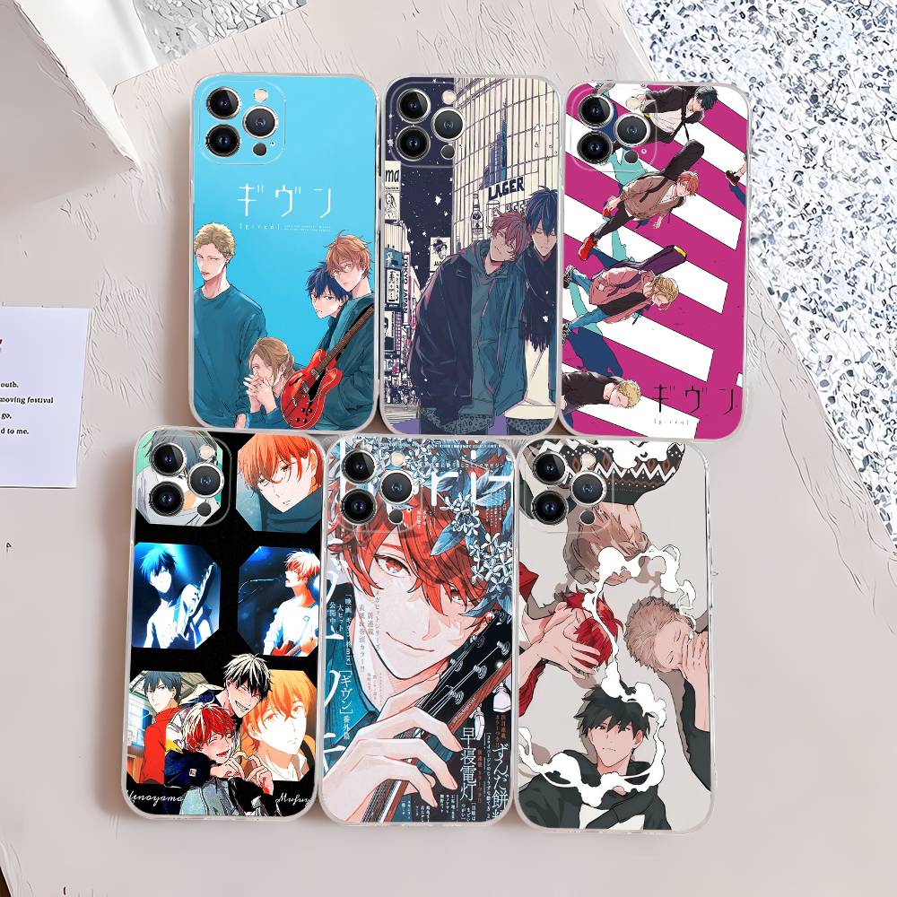 Japanses Cartoon Given Transparent Phone Case For IPhone 17 Air 16 Pro Max 15 14 13 12 11Plus Shockproof Cover