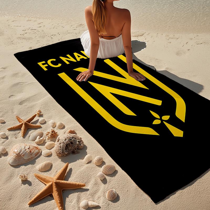 Fc Nantes Wappen Design Mikrofaser Strandtuch, Leicht und Schnelltrocknend, für Sommerreisen, Strand-Essential, Schwimmbad