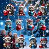 Backpack Charm Accessory Cat Advent Calendar, 24 Days Christmas Countdown Cute 2D Kitten Holiday 2026 Gift Box Ornaments for Party Tree Decor,