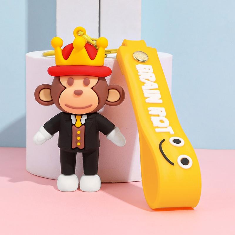 67 Keychains Cartoon Brainrot Keychain Hanging Ornament for Bags Party Favors Gift Six Seven Keyring Hanging Pendants