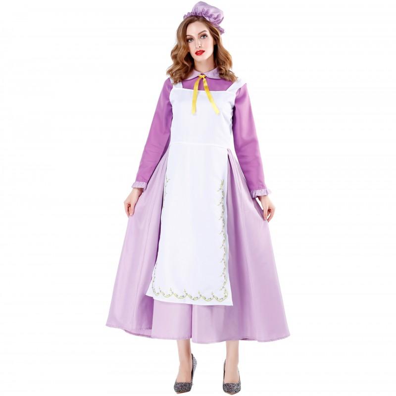 M-XL Halloween Costume Maid Dress Cosplay Party Stage Performance