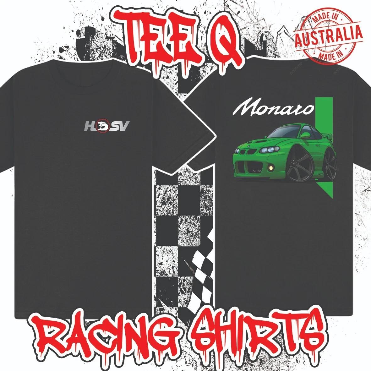Men s and Women s T-shirts Holden Monaro HSV GTO Cartoon ~ Premium Black Gildan Cotton Tee XXXXL