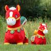 Chinese Style Horse Mascot Stuffed Animal PP Cotton Chinese Stuffed Horse Doll  Year of Horse