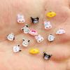 100Pcs New Cute Resin Cartoon Animal Series Flat Back Ornament Jewelry Making Manicure Hairwear Accessories A39
