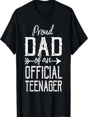Mens Proud Dad Of An Official Teenager 13th Birthday T-Shirt