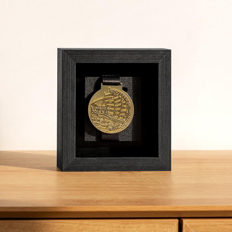 Medal Display Case,Medal Box Photo Frame,Marathon Medal Display Frame for Running Marathon,Triathlon,Football Gymnastics,Sports