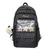 Schulrucksack neuer lässiger Rucksack Mehrzweck-Rucksack Polka-Dot-Druck Schulrucksack für Mittel- und Oberschule Rucksack zum Ausgehen und Spielen Aufbewahrungsrucksack