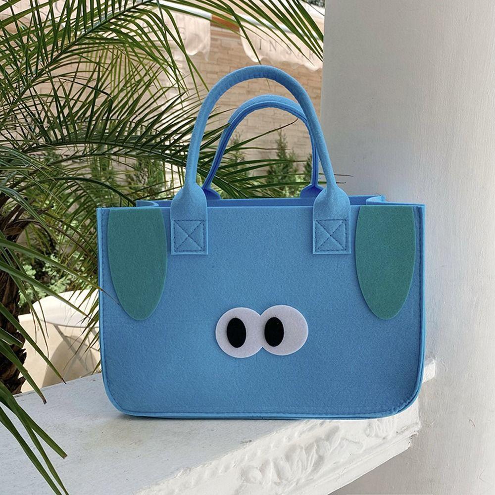 Multi-function Large-capacity Felt Shopping Bag Picnic Bag Food Storage Bag Women Lunch Bag Handbag