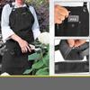 Flame-Resistant Waterproof Apron with Fleece Lining for Woodworking, Electrical Work, BBQ, Baking, and Custom Logo Options