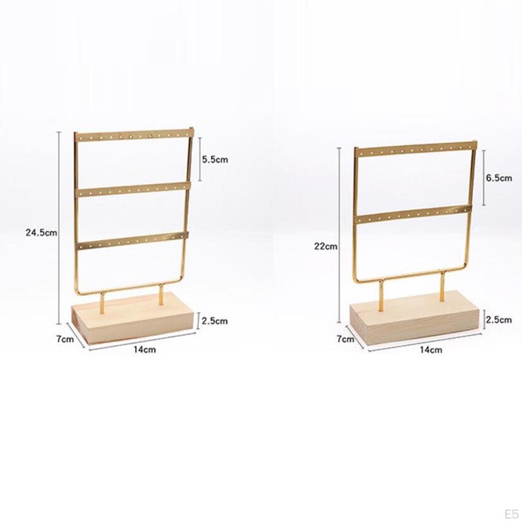 Earring Stand Large with Holes, Jewelry Towel, Metal Hanging Earrings Gift Organizer Ear