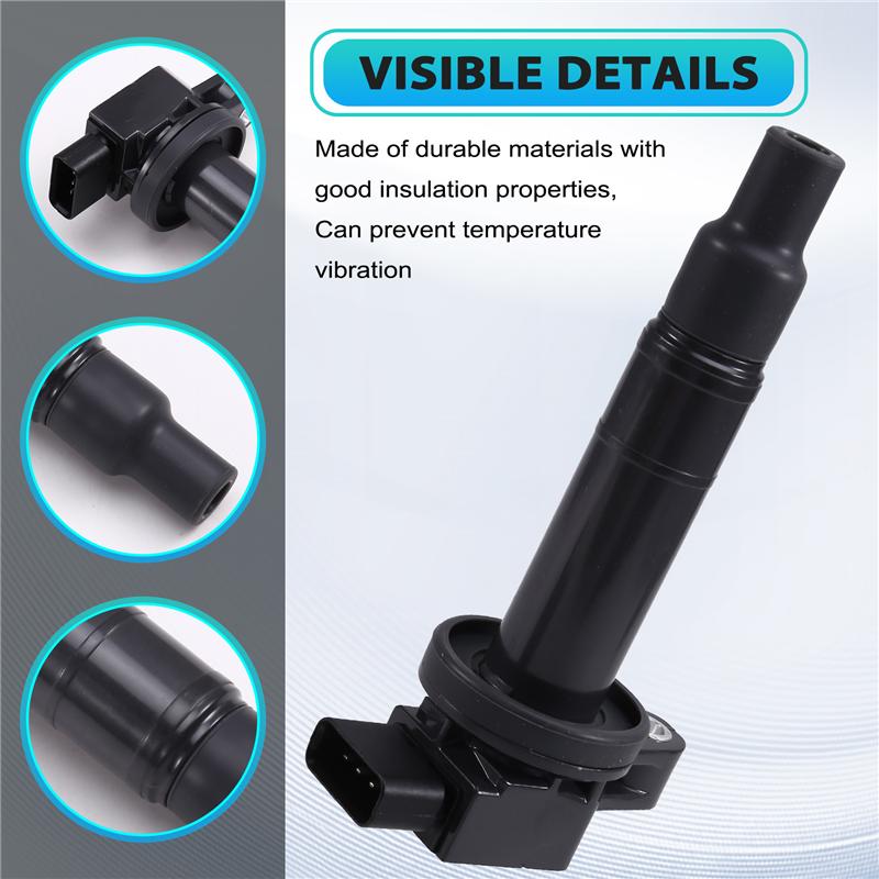 

4 шт. Катушки зажигания 90919-02240 для Toyota Echo Prius Vios Yaris Scion Xa Xb 1.5L Автоаксессуары