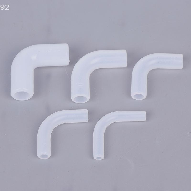 5pcs Silicone Elbow Flexible Repair Joint Hard Tube Soft Connector Elastic Right Angle Rubber Coupling Pipe Irrigation Garden