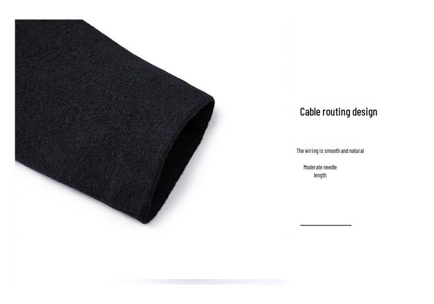 Winter Cashmere Jacket with Woolen Down Liner for Middle-Aged & Elderly Men - Short Stand Collar