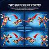 Compatible With Small Particles Building Block Deformation Warrior Mecha Model Children Boy Assembly Robot Gift