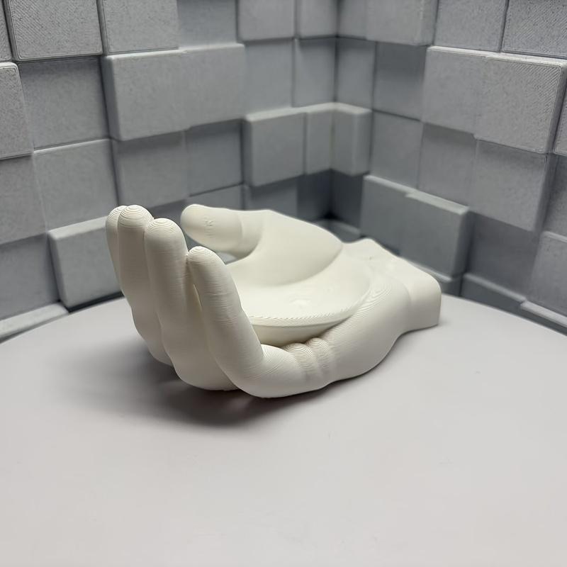 Open-Palm Debris Storage Tray, Hand-Shaped Decorative Desktop Organizer Tray for Jewelry Small Sundries