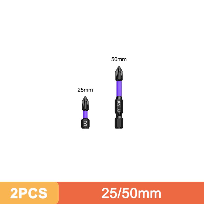Strong Magnetic D1 Anti-shock Batch Head Hand Electric Drill Bit Cross Screwdriver High Hardness Non-slip Screwdriver Bit Set