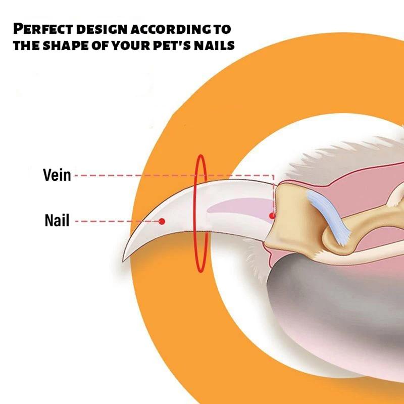 Professional Dog Nail Clippers Ergonomic Anti-slip Double Circular Cut Hole for For Cats and Dogs Nail Cutter Cat Grooming Tools