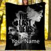 Custom Name The Last of Us Theme Printed Blanket - Perfect for Couch, Bed, Travel & Outdoor Use | Machine Washable, Cozy & Durable.