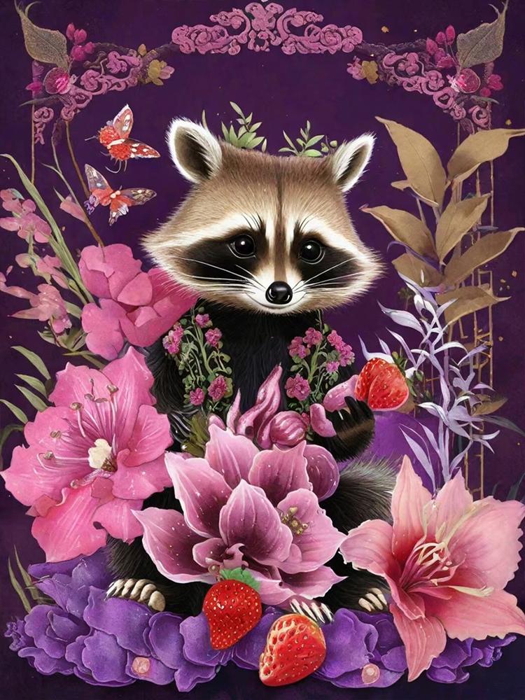 5D Diamond Painting Flower Animal Panda Landscape Painting Full Round Square Inlaid Jewelry Cross Embroidery Home Decoration