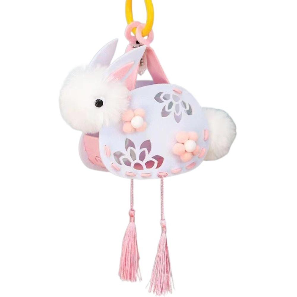 Chinese Style Rabbit Lantern Traditional LED Lantern Toys Cute Luminous Toy Pendant  New Year