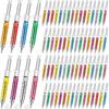 Estune 100 Pcs Syringe Retractable Nurse Pens Novelty Fun Multi Colors Medical Blood Ballpoint Pens Gifts for Nursing Student School Supplies