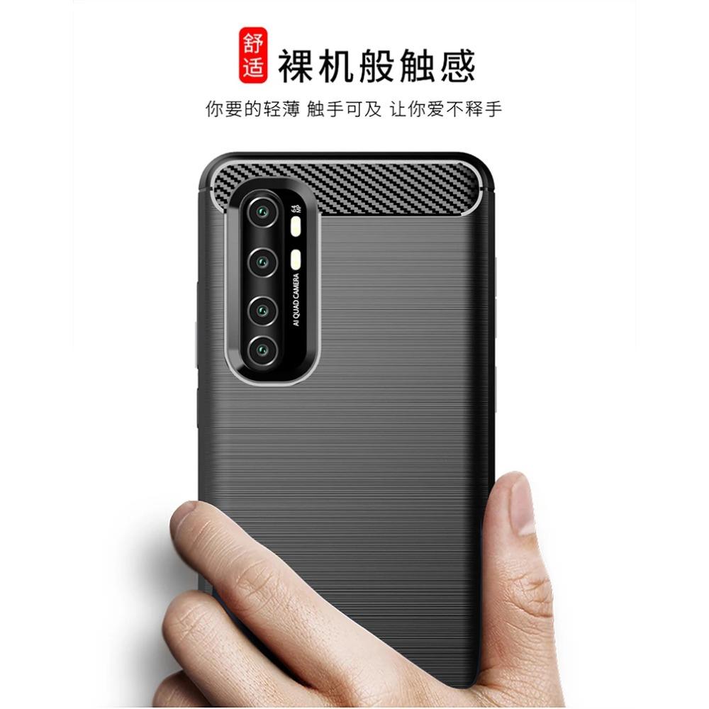 For Xiaomi Mi Note 10 Lite Case Rubber Bumper Carbon Fiber Cover For Xiaomi Mi Note 10 Lite Phone Case For Mi Note 10 Lite Case