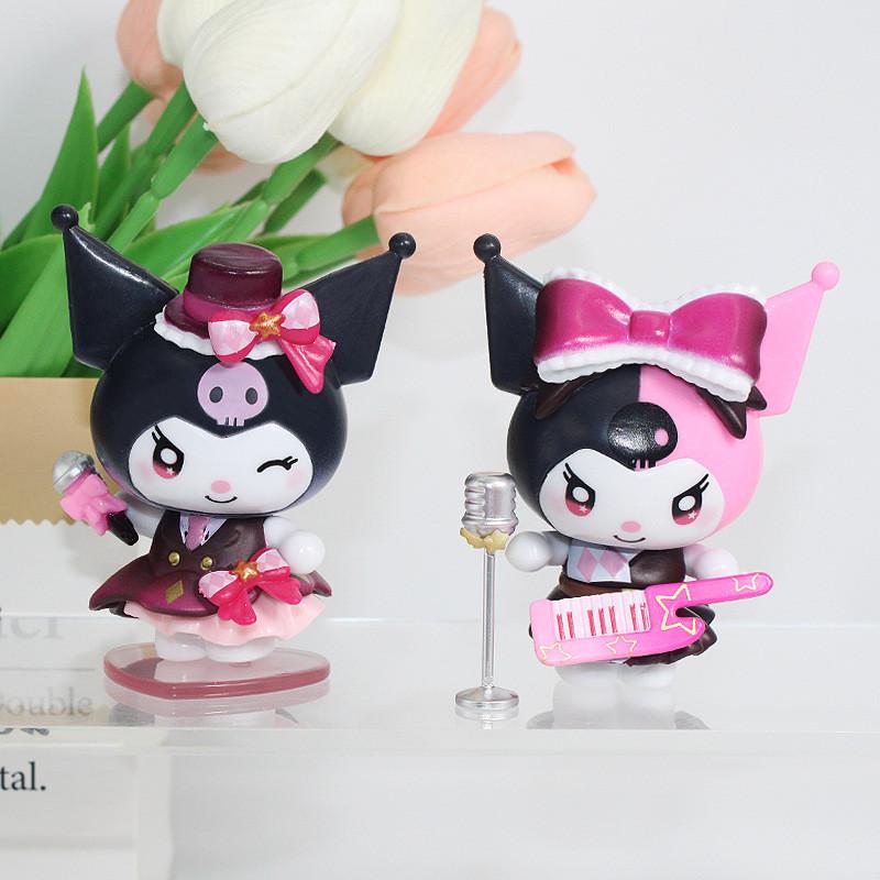Sanrio Kuromi Figure Collectible Pvc Toy With Cute Desk Decor For Fans