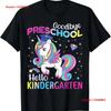 Graduation 2025 Goodbye Preschool Hello Kindergarten Unicorn T Shirt Vintage Casual Stretched Versatile Fashion Graphic