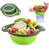 1/2pcs Foldable Silicone Strainer Basket Collapsible Colander for Veggies Space Saving Kitchen Gadget Easy Clean Gadgets 4