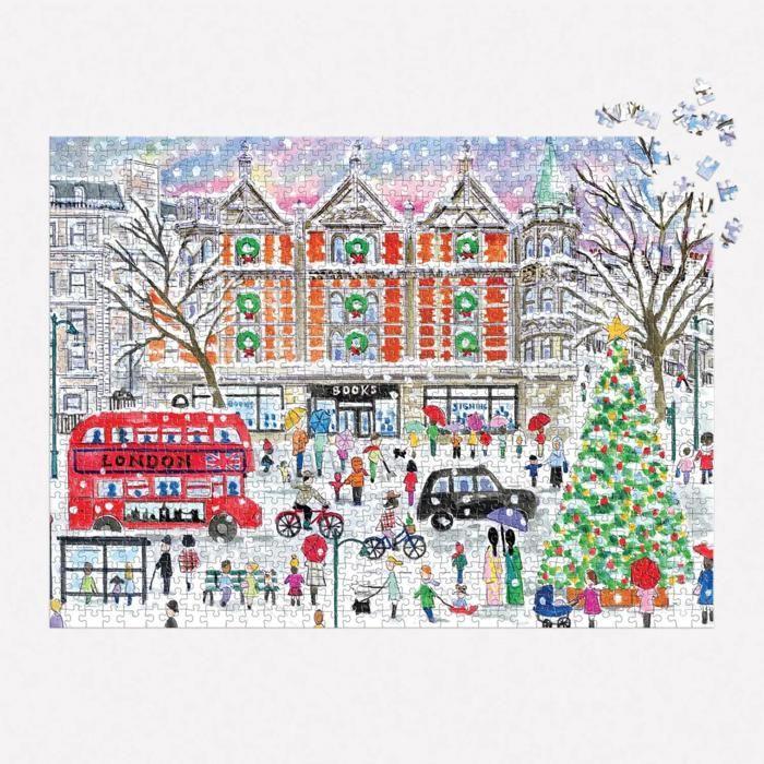 Puzzle 1000 pièces : noël à londres, michael storrings