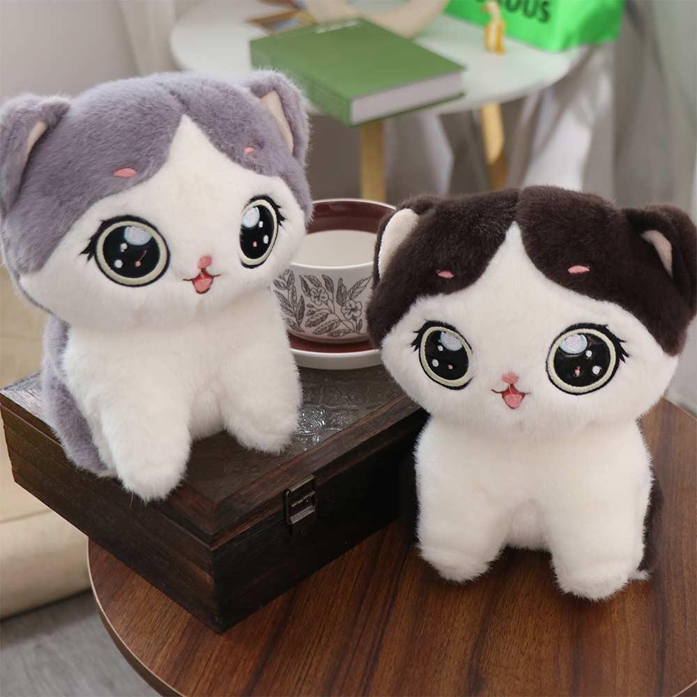 Stuffed Animal Cat Plush Toys Pillow Cushion Cute Kitten Doll Cuddly Cat Stuffed Doll Kids Toy