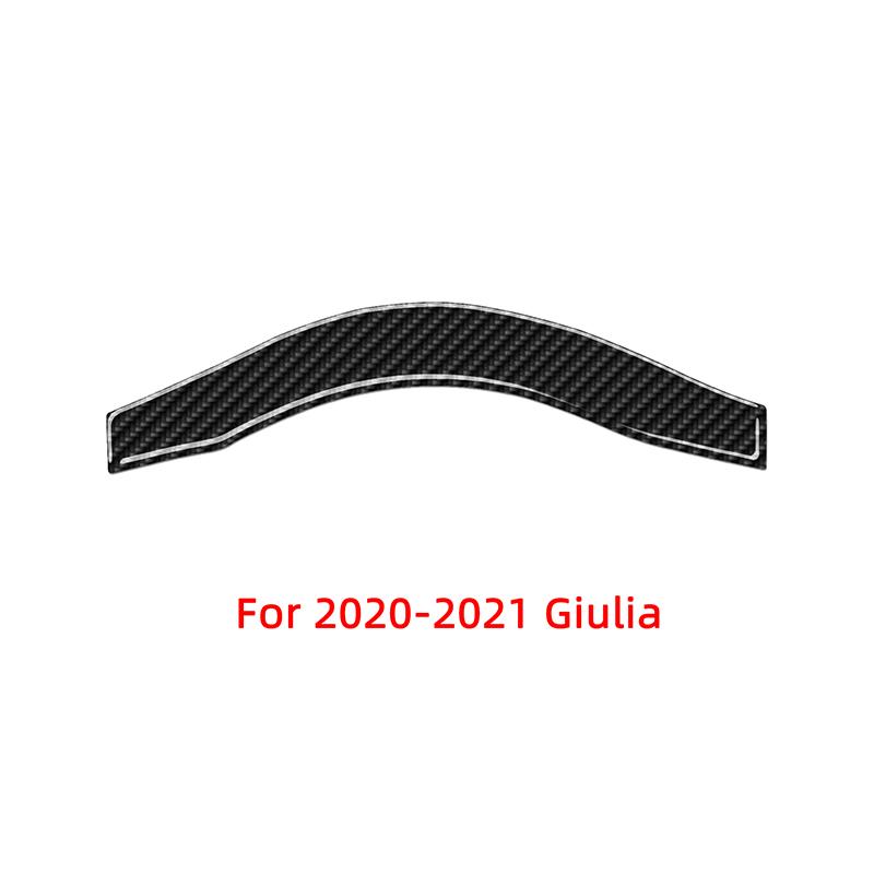 

Крышка рулевого колеса, верхние декоративные полоски, автомобильные наклейки из углеродного волокна для Alfa Romeo Giulia 2017-интерьер For 2020-2021 Giulia