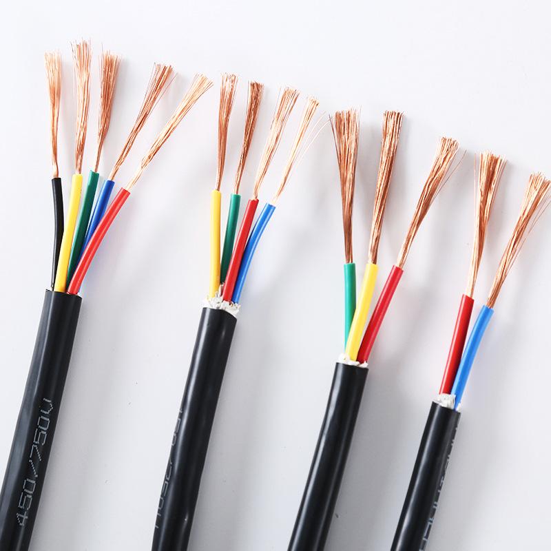 Witte Polyethylene Insulated Flame-Retardant Flexible Copper Cable, 2/3/4 Cores, National Standard Engineering Wire.