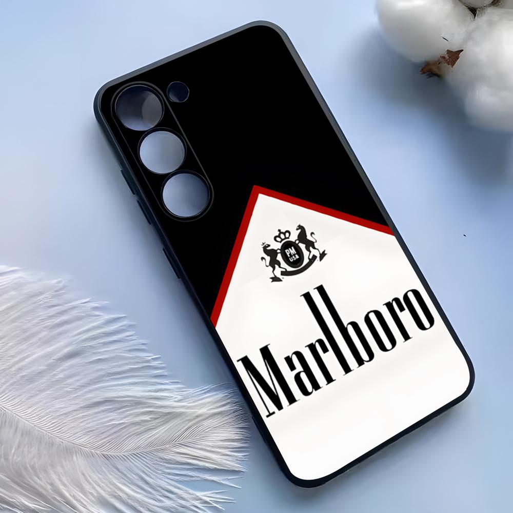 Custodia per Telefono Sigaretta-M-Marlboross Per Samsung S25 Ultra S24 S23 S22 S21 S20 Plus Fe Galaxy A54 A53 A34 A25 Copertura in Silicone